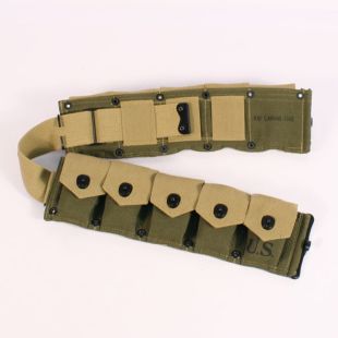 M1 Garand ammunition belt in Transitional Green and Tan