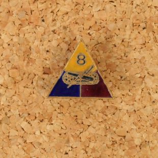 8th Armoured Division Metal DI Badge