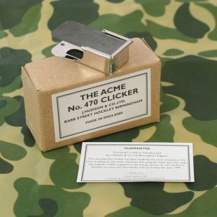 No. 470 ACME Clicker. The original paratrooper cricket. Nickel