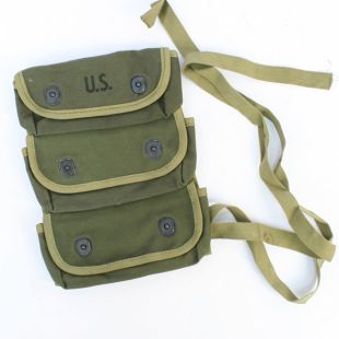 M1944 3 Pocket Hand Grenade Pouch Transitional Green
