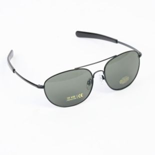 Aviator Glasses Black Frame with Smoke Lens Pilots Sunglasses