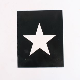 US Military Star Metal Stencil