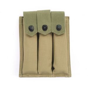 M44 M3 and Thompson 3 pocket 30 round Magazine Pouch Green