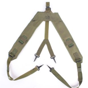 ALICE LC1 Suspenders Green Nylon Webbing Harness Original 1975