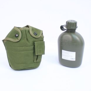 Alice Water Bottle and Cover Green