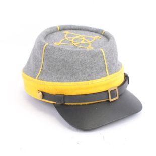 American Civil War Confederate Officers Cavalry Kepi 1st Lieutenant