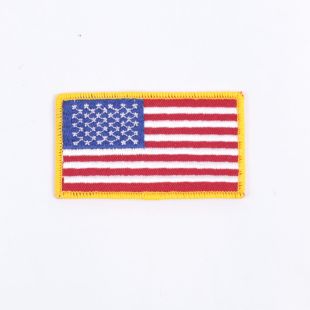 American US Flag Patch Colour Sew on 50 x 90mm