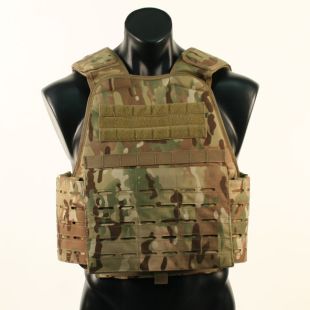 Laser Cut MOLLE Plate Carrier. camouflage