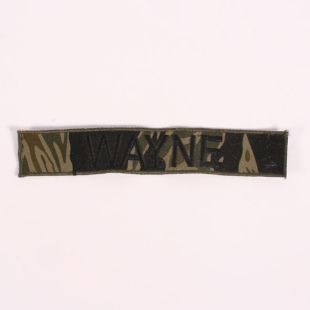 Tiger Stripe Embroidered Name Tape