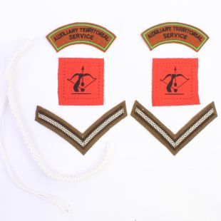 Britihs WW2 ATS Lance Corporal Anti Aircraft Badge Set