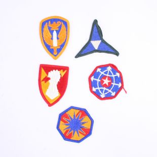 Pack of 5 Full Colour US Military Patches