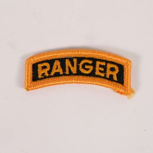 US Ranger Tab. Gold on Black