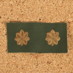 US Officers Major Rank Cloth Subdued