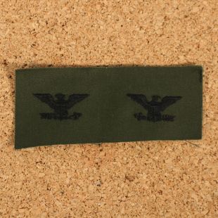 US Army Colonel Rank Cloth Subdued Insignia