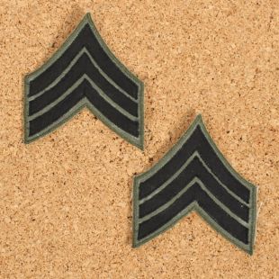 US Sergeant Rank Subdued Cloth for Sleeve