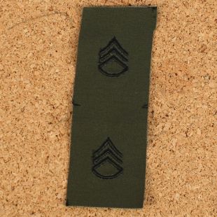 Cloth Rank Badge Staff Sergeant Subdued