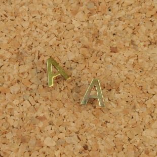 RAF Officers A (Auxiliary) brass collar badges Pair