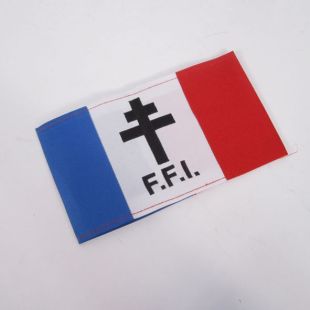 Free French Resistance FFI Tricolour Armband