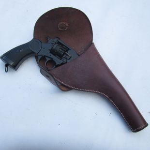 Webley MKIV .38 leather Sam Browne Pistol Holster