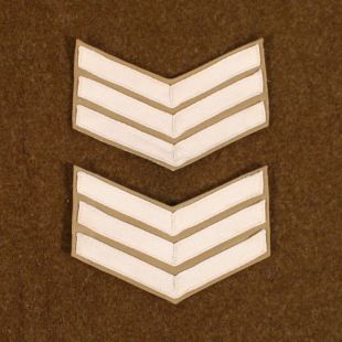 KD Sergeant SGT White Stripes for Khaki Drill 