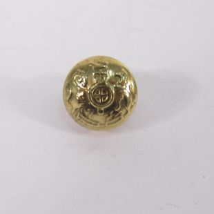 GS button (General Service) Brass Small 