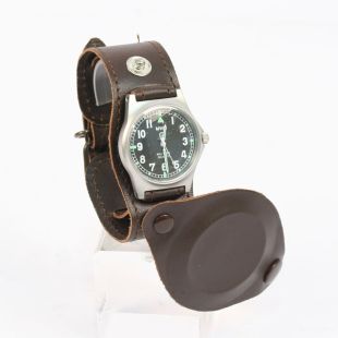 British MWCG10LM Military Watch with Leather Strap