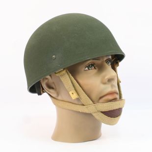 MK2 British Airborne WW2 Steel Paratrooper Helmet with Canvas Chinstrap