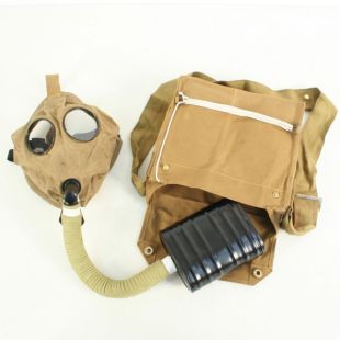 SBR Small Box Respirator and Haversack Bag British Army WW1 Gas Mask