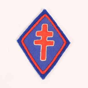 French Cross of Lorraine sleeve patch 