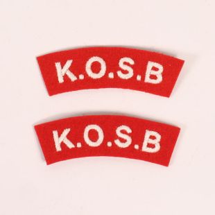 K.O.S.B (Kings Own Scottish Borders) Shoulder Titles
