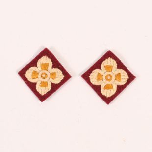 RAMC Royal Army Medical Corp Marron British Army Officer Cloth Rank Pips