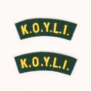 Kings Own Yorkshire Light Infantry (KOYLI) Shoulder Titles