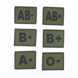 Blood Group Patch Sew On Green