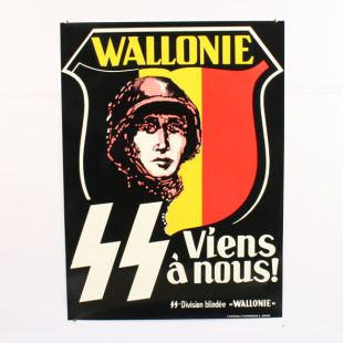 SS Wallonie Propaganda Poster