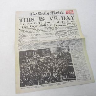 Daily Sketch Newspaper "Victory in Europe"