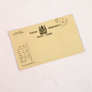 1916 Field service post card