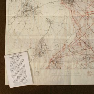 WW1 Trench Map Fonquevillers (Somme battle)