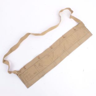 British Army Original 1960's Tan Cotton 303 Bandolier