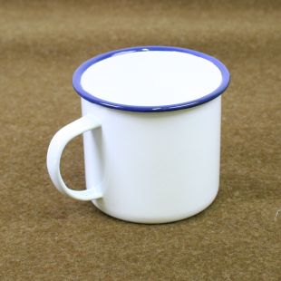 British Army White 1 pint Tin Mug