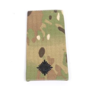 British Multicam Rank Slide 2nd Lieutenant Black