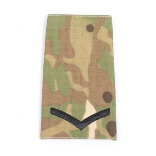 British Multicam Rank Slide Lance Corporal Black