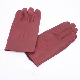 British Officers Red/Brown Leather Gloves