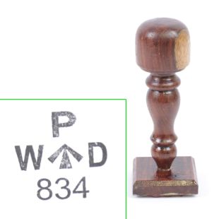 British P (1941) WD Uniform Rubber Ink Stamp