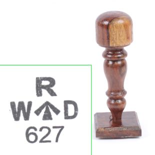 British R (1939) WD Uniform Rubber Ink Stamp