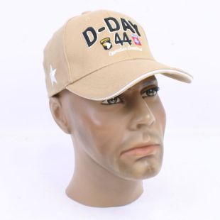 D Day 44 "Operation Overlord" Baseball cap Tan