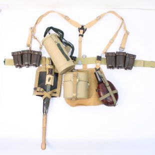 8,-€/lfm WH DAK Afrikakorps Webbing HBT Material Rolle Ausrüstung LAGO 1939 55mm 