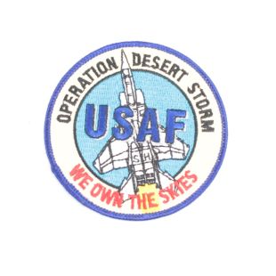 Desert Storm USAF We Own The Skies Patch