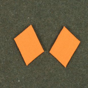 Luftwaffe Orange Field Police Collar Tabs by RUM