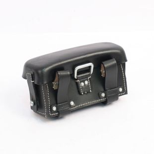 German Black Leather Medical Pouch by FAB