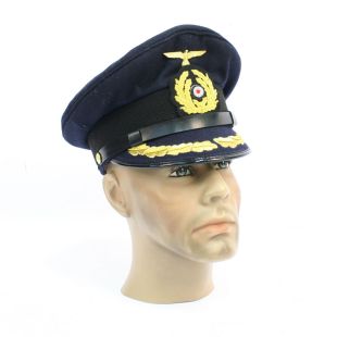 German Naval Mid Officers Blue  Visor Cap by FAB